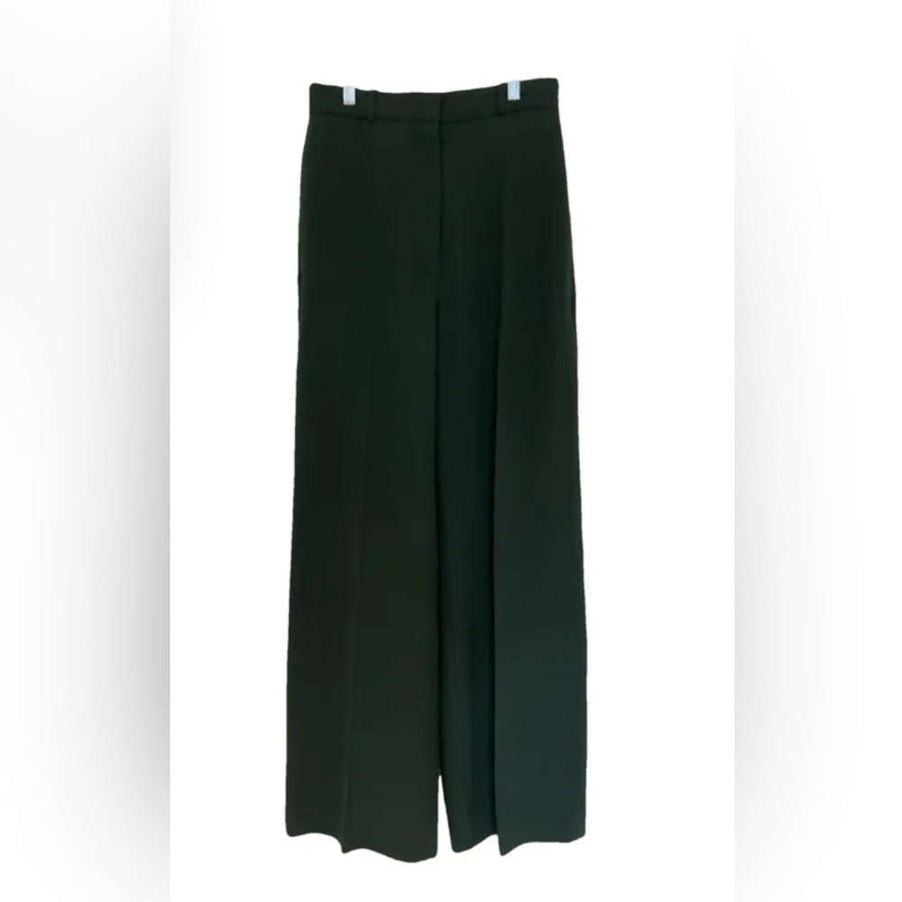 Burberry Elegant Green Silk Trousers
